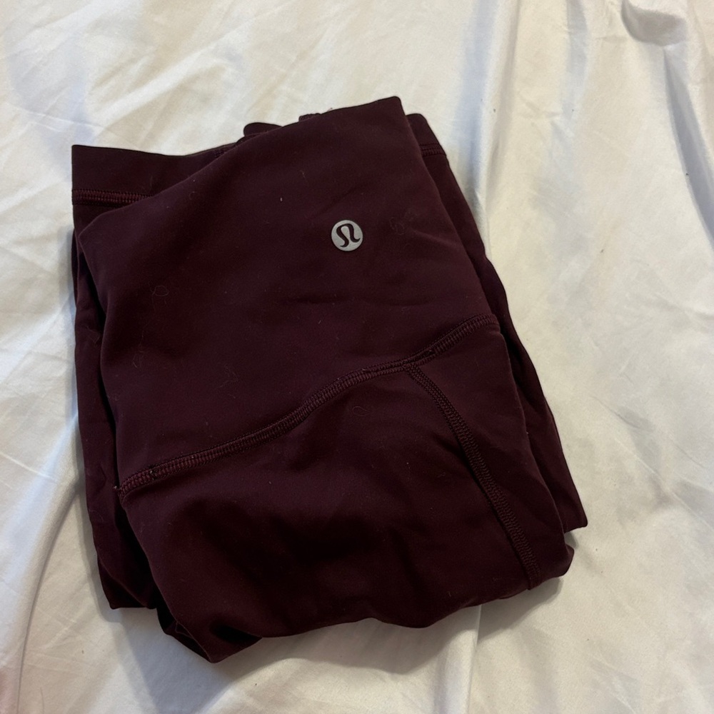 lululemon athletica Burgundy Leggings